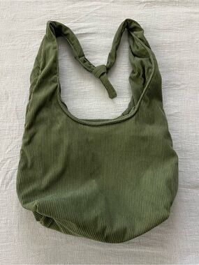 PIQUE LIFE Furoshiki Forest Green Tote Bag Corduroy Knot Tie Handle